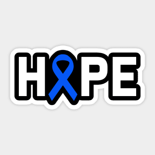 Hope Colon Cancer Awareness Zodiac Ribbon Support Gift Sticker